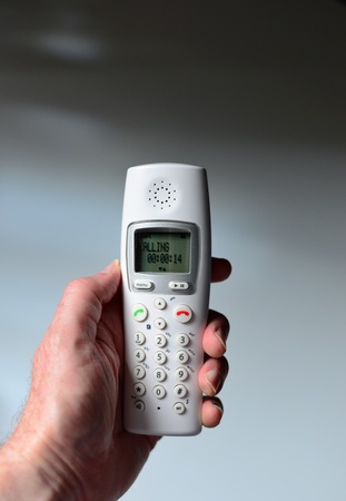 White telephoneの写真素材