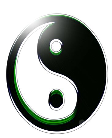 yin and yang decorativeの写真素材