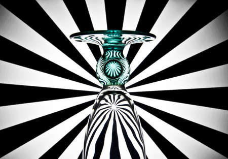 Abstract image with crystal glassの写真素材