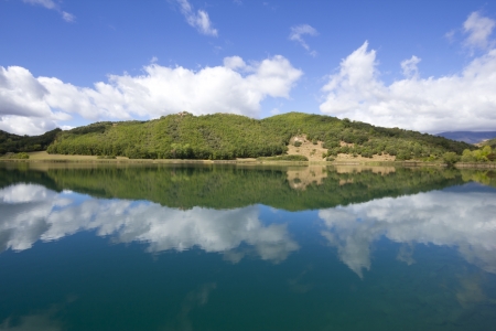 lake in Baix Pallars, Catalonia, Spainの写真素材