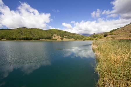  lake in Baix Pallars, Catalonia, Spainの写真素材