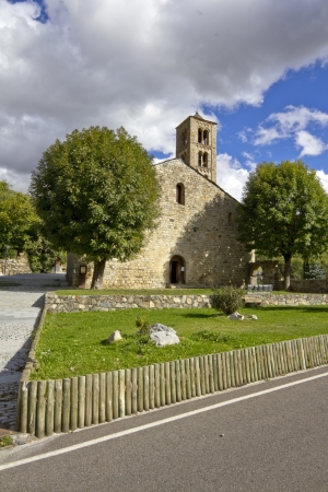 Church of Sant Climent de Taull is style of romanesque architecture in the province of Lleida, in Catalonia,Spain.の写真素材