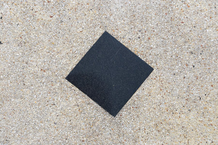 Patterned surface with a coarse stone and gravel