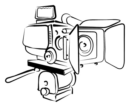 Vvideo cameraのイラスト素材
