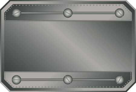 Empty metal plateのイラスト素材