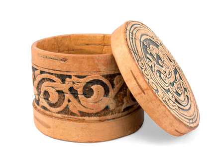 Wooden Box. Casket.の写真素材