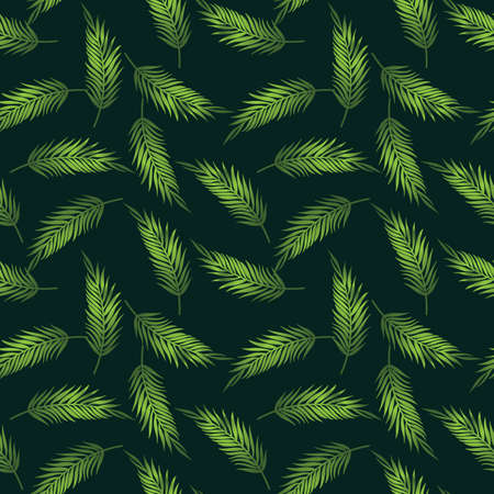 Seamless pattern with the image of palm leavesのイラスト素材