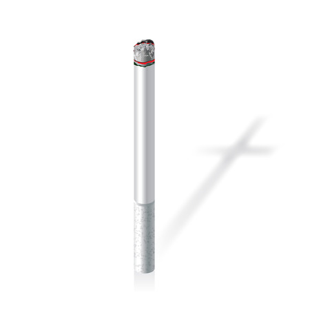 Realistic burning cigaretteのイラスト素材