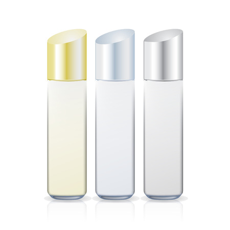 Cosmetics Packages Beauty Products. Vector Illustrationのイラスト素材