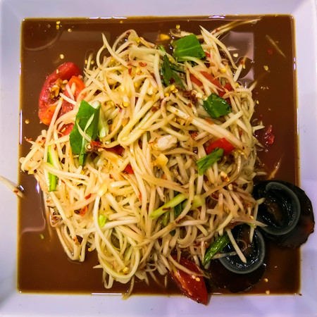 Papaya saladの写真素材