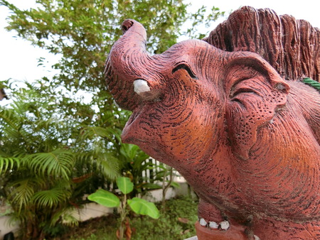 lovely elephant statueの写真素材