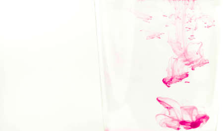 color drop into water look like human faceの写真素材