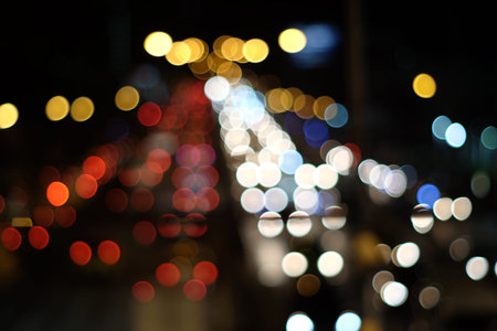 Abstract blurred bokeh light