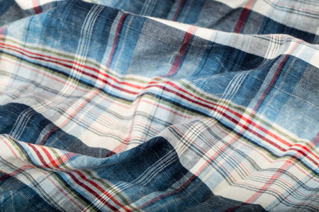 waved cotton material as background