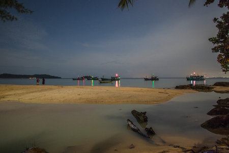 Koh Rong Island - Beach at Night