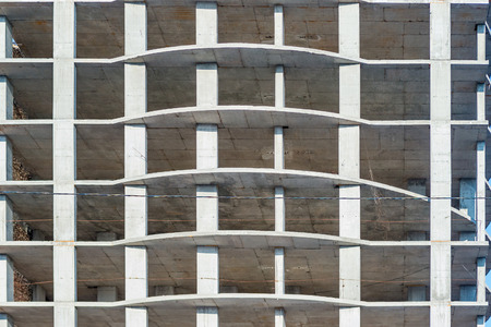 Modern city building under construction.の写真素材