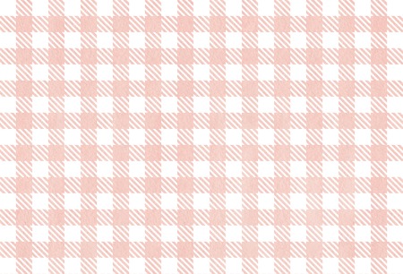 Classic checked pink watercolor texture. Watercolor pink checked background. Salmon watercolor checked texture.の写真素材