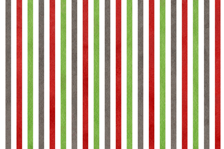 Abstract watercolor background with green, dark red and grey stripes.の写真素材