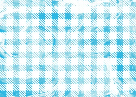 Classic checked blue marble ink texture. Grunge blue checked background.の写真素材