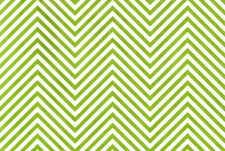 Watercolor green stripes background, chevron. Abstract watercolor background with green stripes on white background.の写真素材