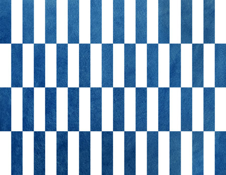Watercolor dark blue striped background. Abstract dark blue striped background.