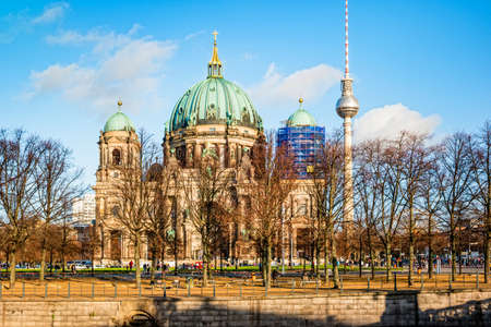 Berlin, Germany - December, 2019: Berlin Cathedral (Berliner Dom) in Berlin, Germany.のeditorial素材