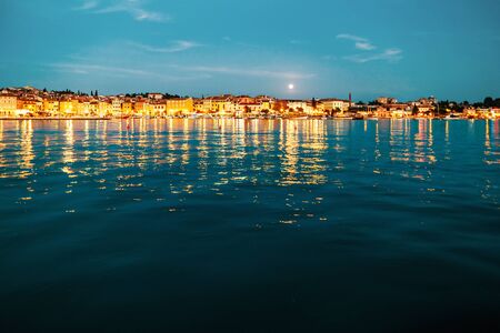 View of the old city of Rovinj in Croatia.の写真素材