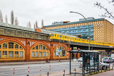 Berlin, Germany - December, 2019: Kreuzberg district in Berlin.のeditorial素材