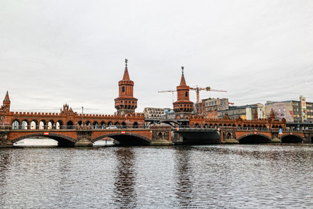 Berlin, Germany - December, 2019: Kreuzberg district in Berlin.