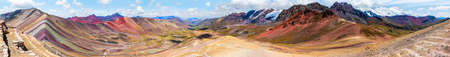 Vinicunca or Winikunka. Also called Montana de Siete Colores. Mountain in the Andes of Peru.の写真素材