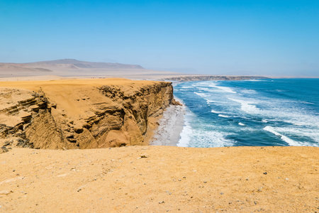 Landscape of the Paracas National Reserve in Peru.