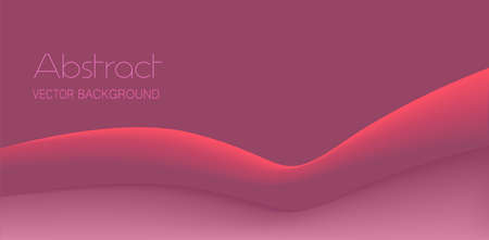 volumetric banner. line up. Abstract vector background. pink backgroundのイラスト素材