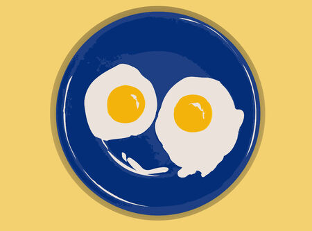 scrambled eggsのイラスト素材
