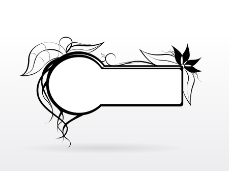 Let the black frameのイラスト素材