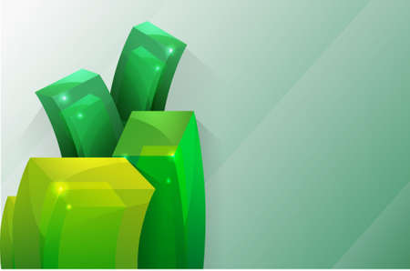 3D surround background. Vectorのイラスト素材