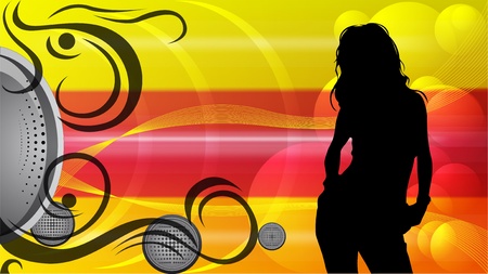 club backgroundのイラスト素材