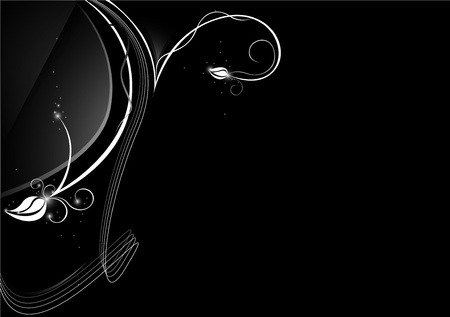 stylish black background with a patternのイラスト素材