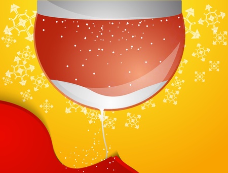 christmas snow globeのイラスト素材