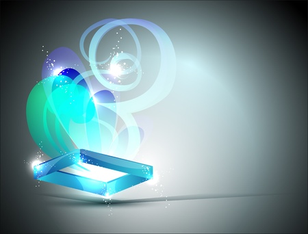 background with an abstract figure and a bright patternのイラスト素材