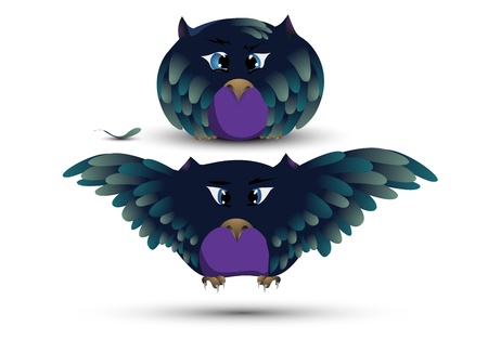 cartoon owlのイラスト素材