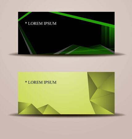 layout of business cards or banners for identificationのイラスト素材