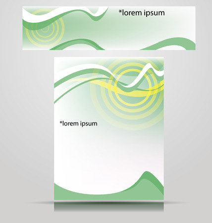 layout of business cards or banners for identificationのイラスト素材