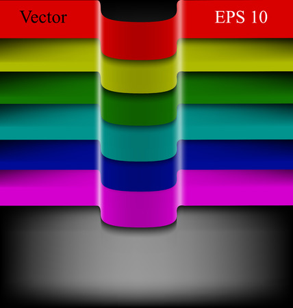 gloomy rainbow abstract background with colored flagのイラスト素材