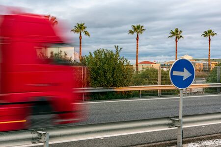 Moving truckの写真素材