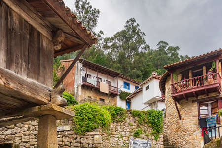 Street of the fishing village of Tazones, in the council of Villaviciosa.