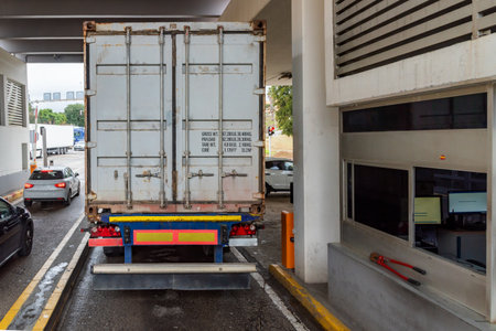 Customs control in the port of Algeciras.の写真素材