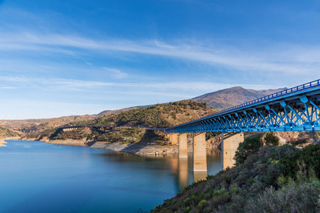 Viaducts over the Rules dam in Granada.の写真素材
