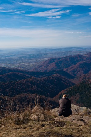 autumn landscape mountainの写真素材