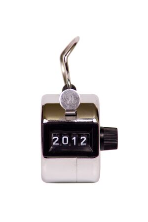 hand clicker counter at zeroの写真素材