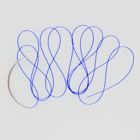 Curved surgical needleの写真素材